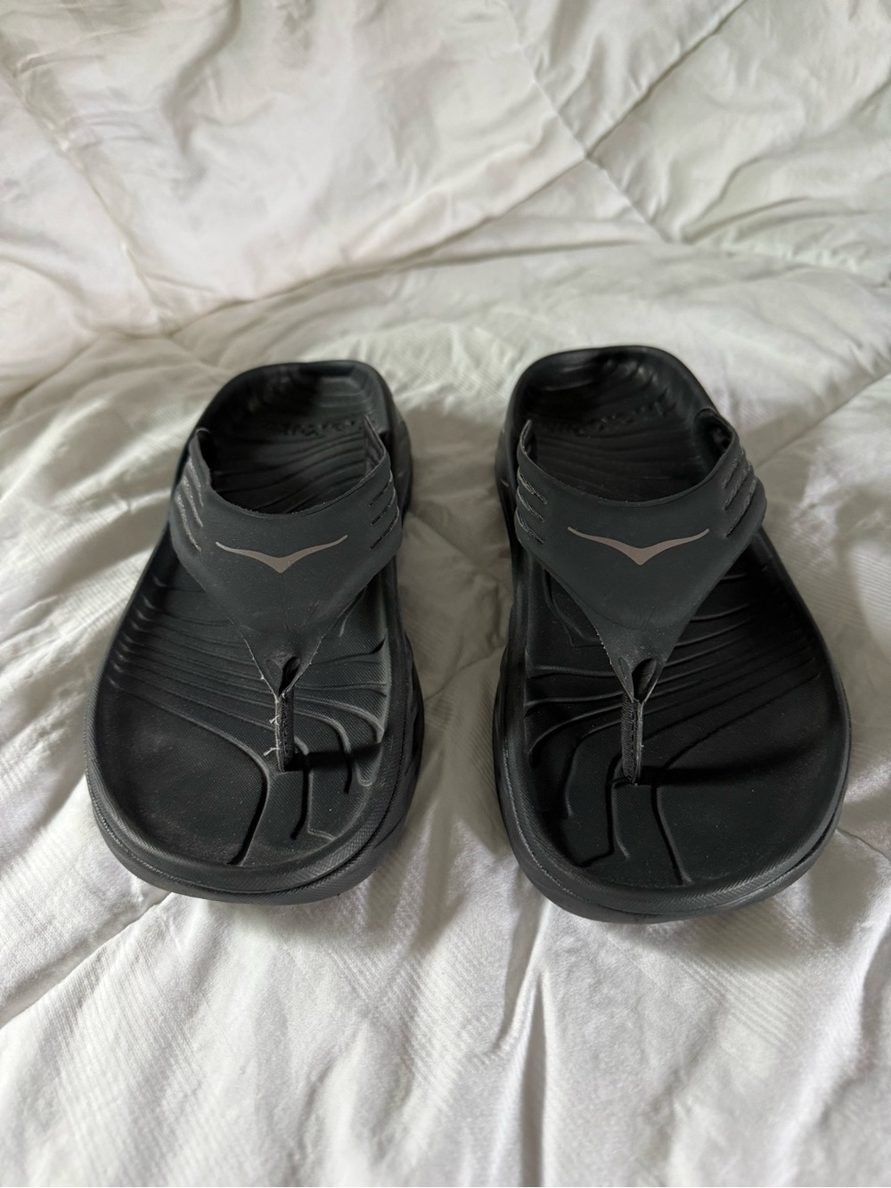 Hoka Men's Black Flip-Flop Sandals